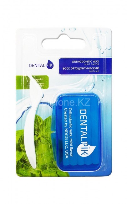 Воск для брекетов с дозатором Dentalpik Orthodontic Wax мятный Воск для брекетов с дозатором Dentalpik Orthodontic Wax мятный
