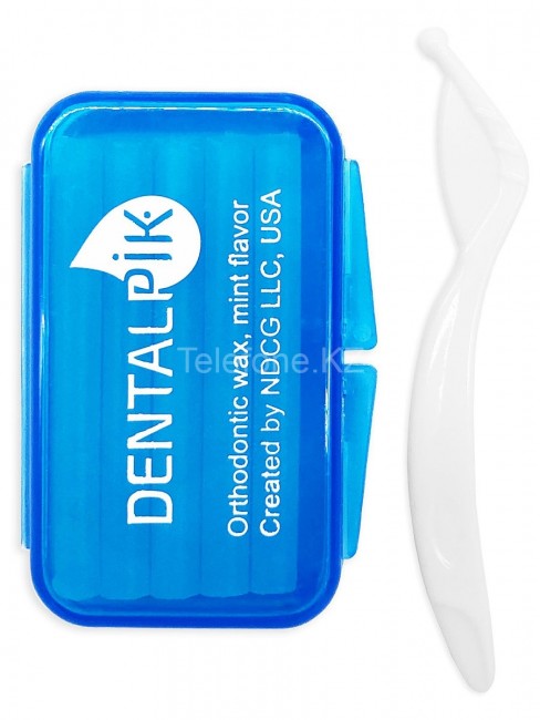 Воск для брекетов с дозатором Dentalpik Orthodontic Wax мятный Воск для брекетов с дозатором Dentalpik Orthodontic Wax мятный
